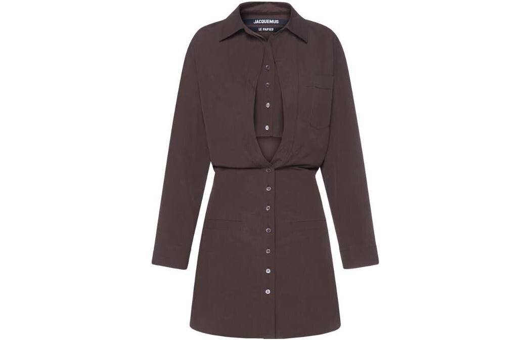 Платье с длинными рукавами женское коричневое Jacquemus
Платье с длинными рукавами женское коричневое Jacquemus