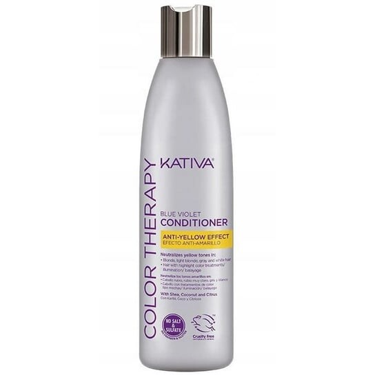 Кондиционер, нейтрализующий светлый цвет, 250мл Kativa COLOR Therapy Blue Violet
Кондиционер, нейтрализующий светлый цвет, 250мл Kativa COLOR Therapy Blue Violet