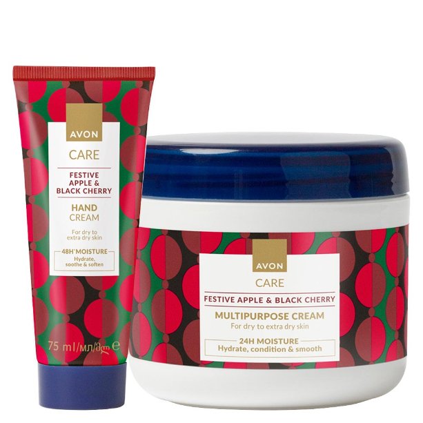 НАБОР ИЗ 2 КОСМЕТИЧЕСКИХ СРЕДСТВ AVON FESTIVE APPLE & BLACK CHERRY
НАБОР ИЗ 2 КОСМЕТИЧЕСКИХ СРЕДСТВ AVON FESTIVE APPLE & BLACK CHERRY