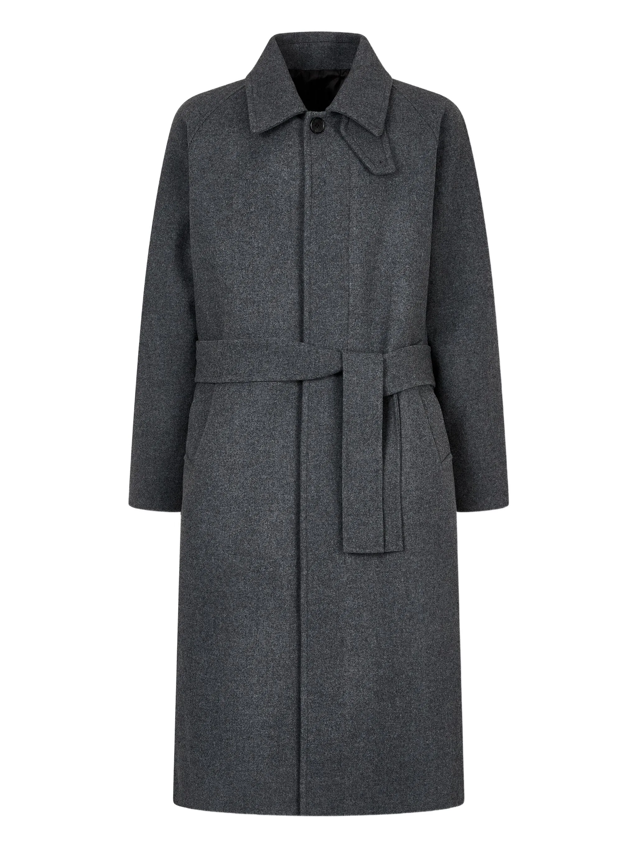 Шерстяное пальто с поясом Studio Tomboy, серый
Шерстяное пальто с поясом Studio Tomboy, серый