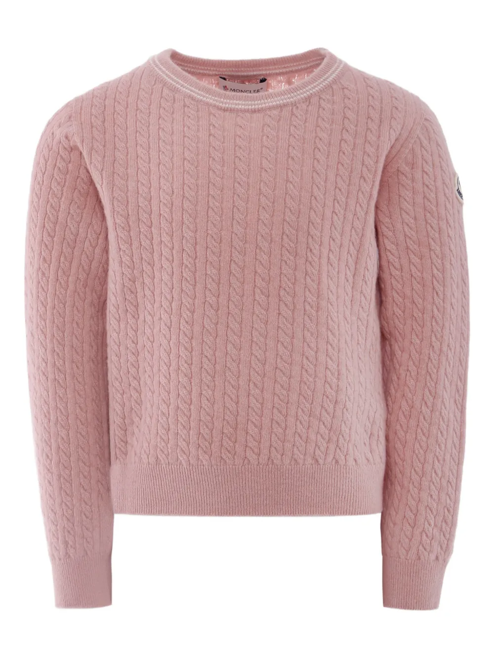 Шерстяной свитер фактурной вязки Moncler Enfant, розовый
Шерстяной свитер фактурной вязки Moncler Enfant, розовый
