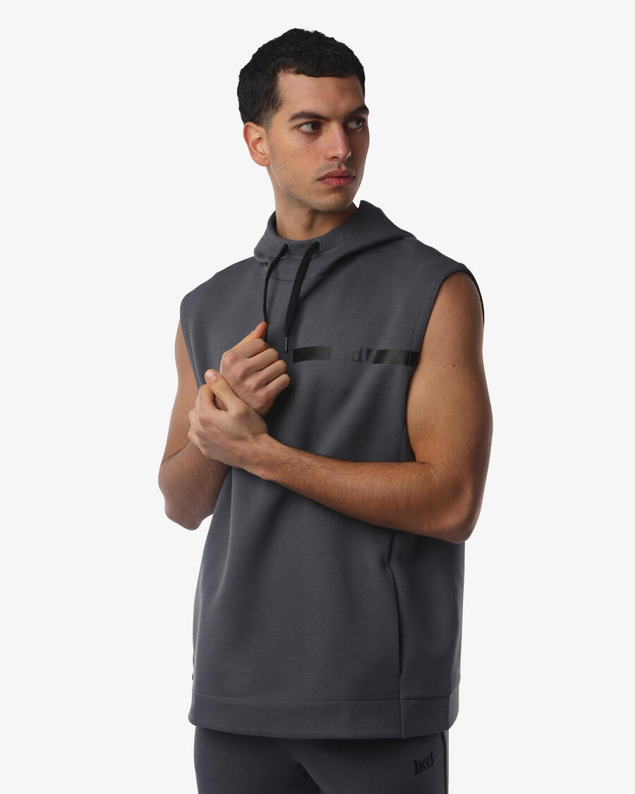 JAKED Темно-серая синтетическая фитнес-толстовка для мужчин
JAKED Темно-серая синтетическая фитнес-толстовка для мужчин