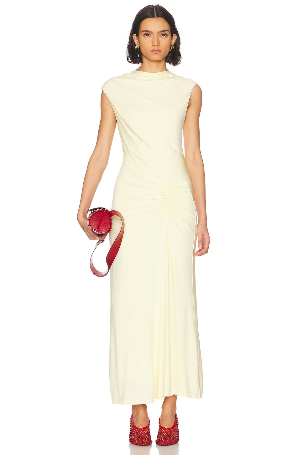 Платье миди из акации Simkhai, Buttercream
Платье миди из акации Simkhai, Buttercream