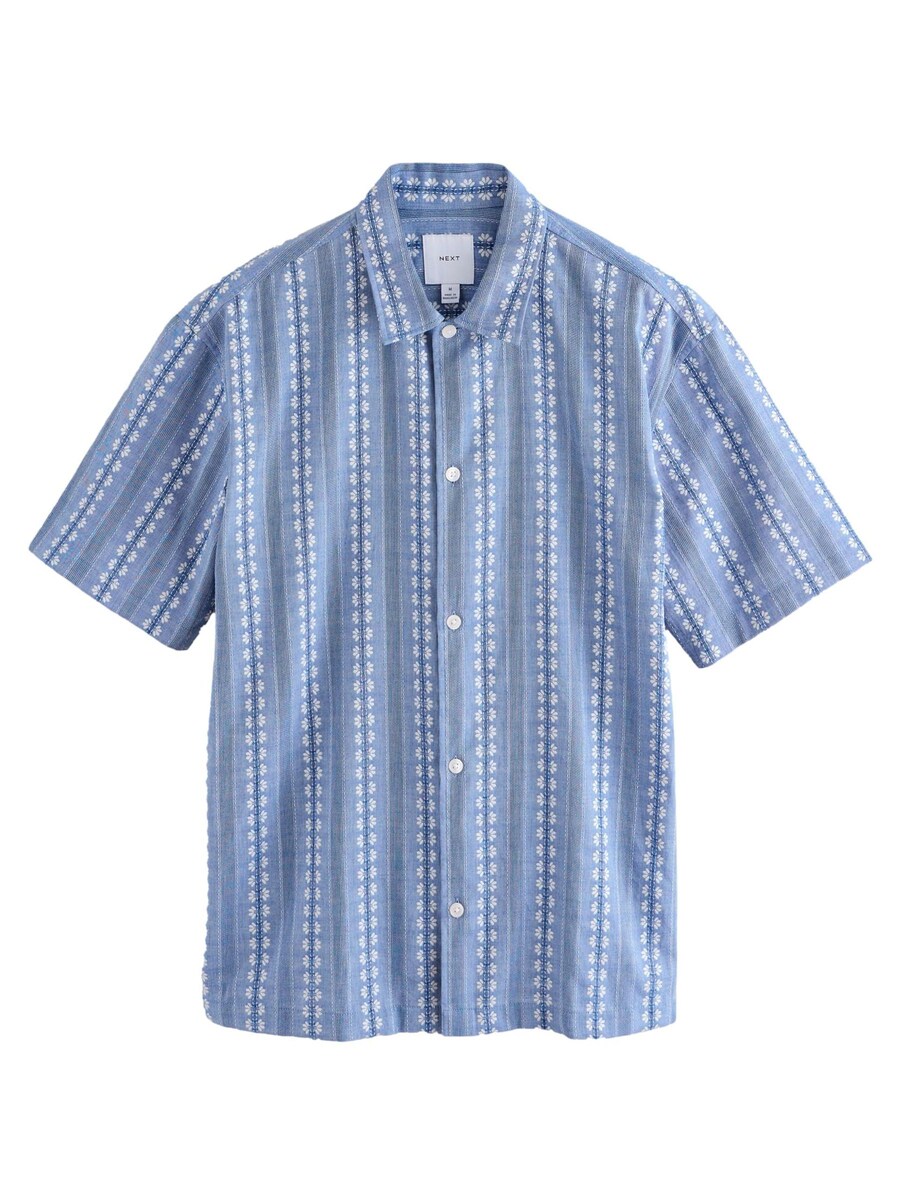 Рубашка обычного кроя на пуговицах Next, синий
Рубашка обычного кроя на пуговицах Next, синий