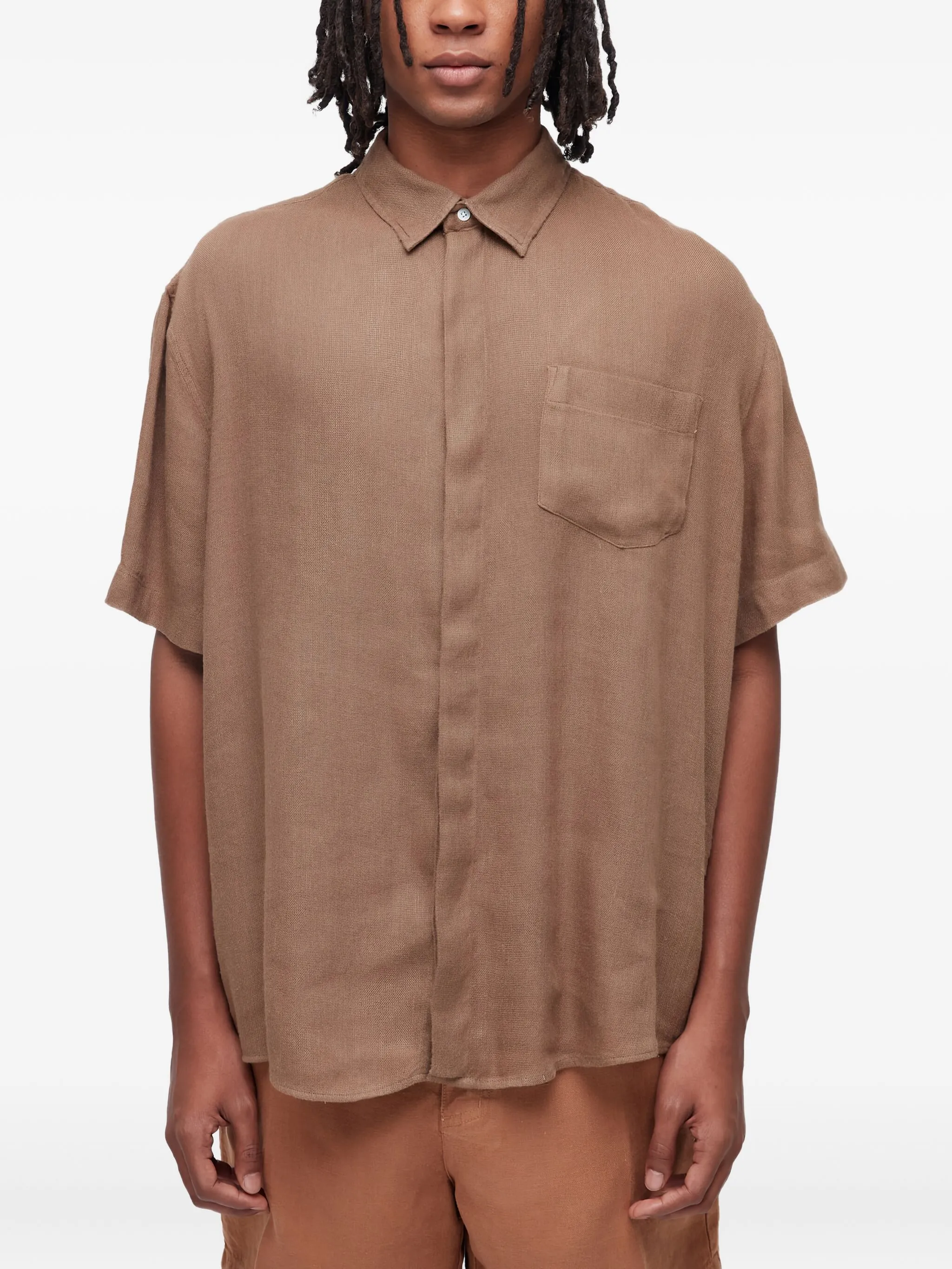 Льняная рубашка MC с короткими рукавами Osklen, коричневый
Льняная рубашка MC с короткими рукавами Osklen, коричневый