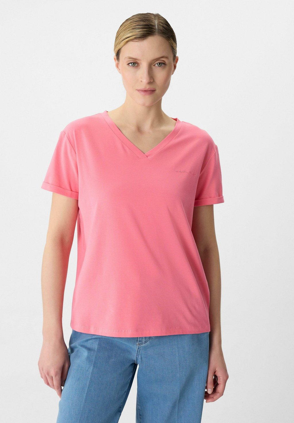 Базовая футболка comma, розовый
Базовая футболка comma, розовый