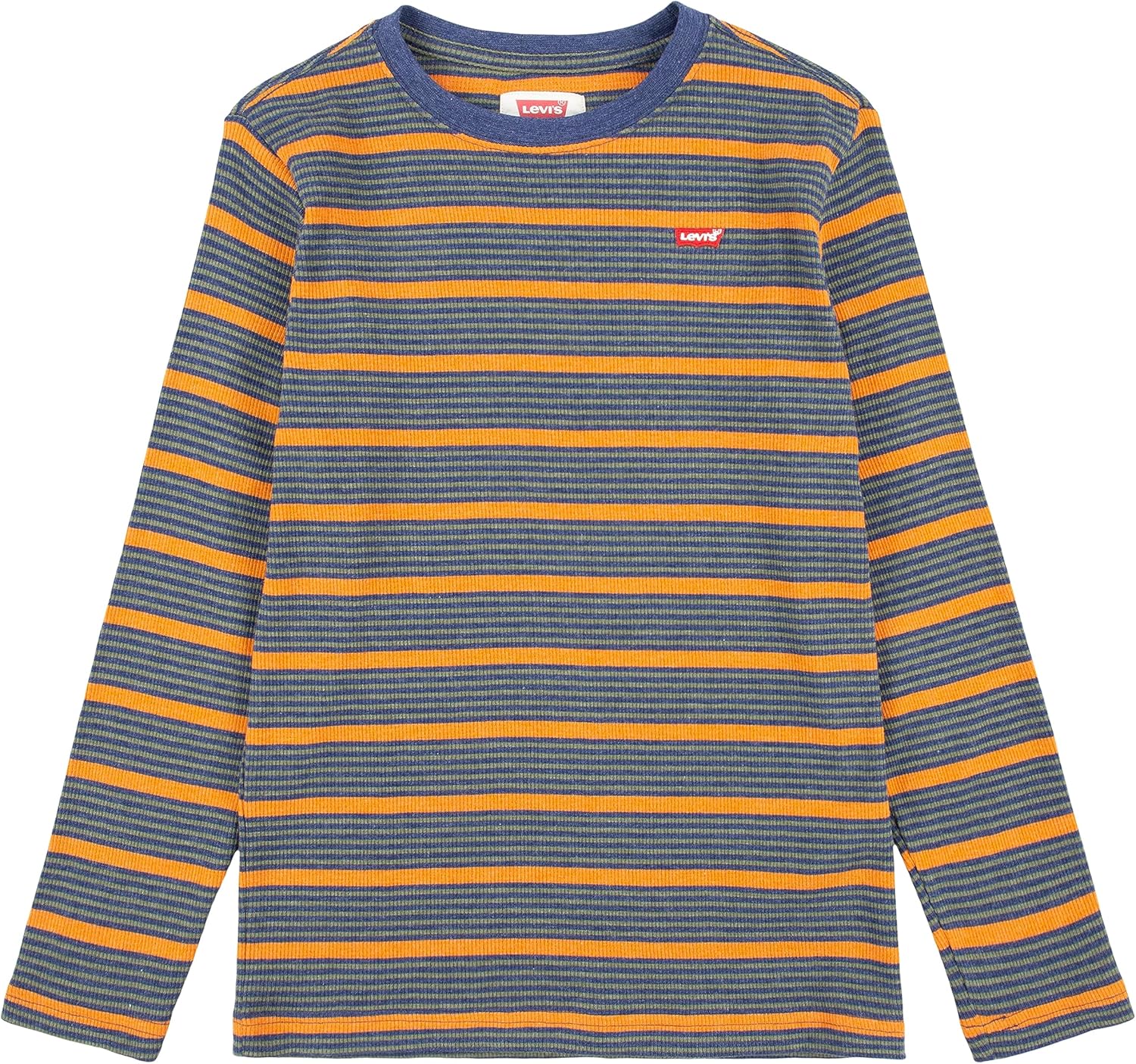 Рубашка с длинным рукавом и вафельным узором для мальчиков Levi's Boys, Olivine/Orange Striped
Рубашка с длинным рукавом и вафельным узором для мальчиков Levi's Boys, Olivine/Orange Striped