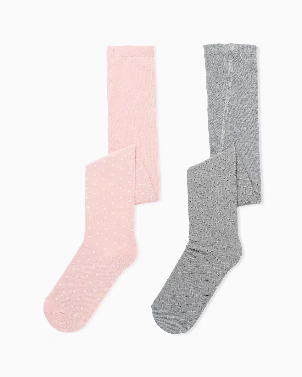 Набор из 2 колготок для девочек с текстурой/мотивом Zippy, многоцветный
Набор из 2 колготок для девочек с текстурой/мотивом Zippy, многоцветный