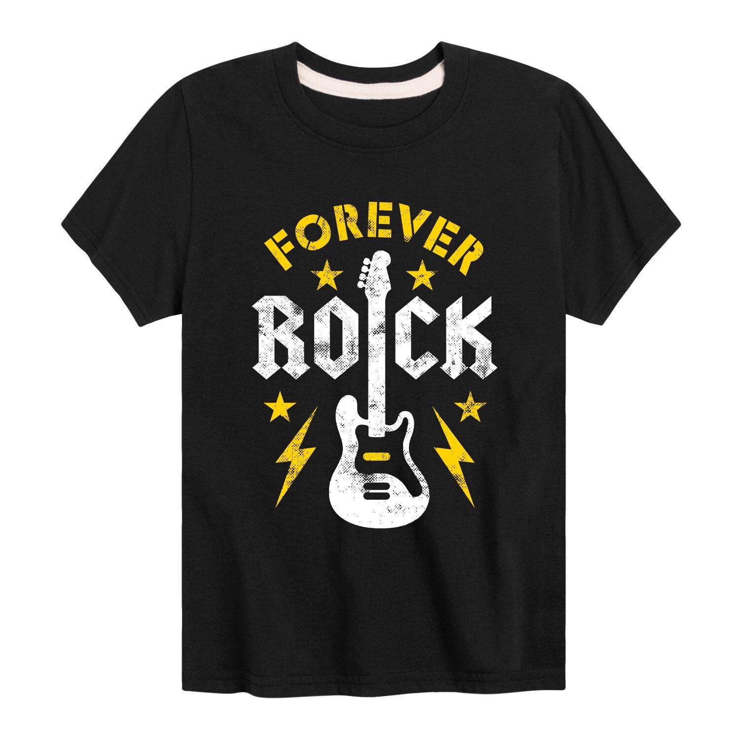 Футболка с рисунком Forever Rock для мальчиков 8–20 лет Licensed Character, черный 
Футболка с рисунком Forever Rock для мальчиков 8–20 лет Licensed Character, черный