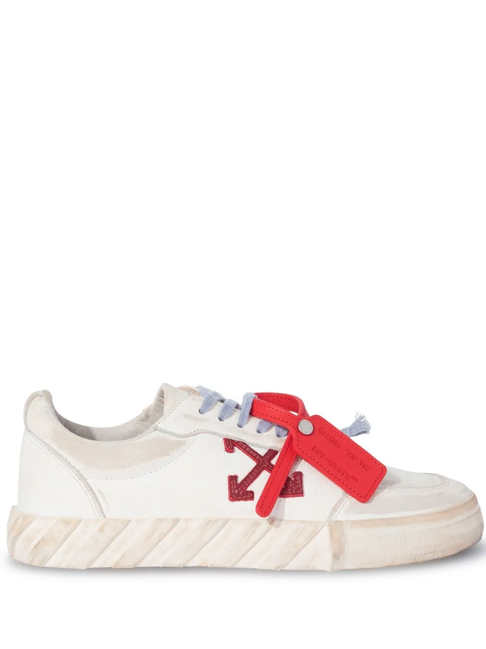 Кеды Low Vulcanized с эффектом потертости OFF-WHITE, белый 
Кеды Low Vulcanized с эффектом потертости OFF-WHITE, белый