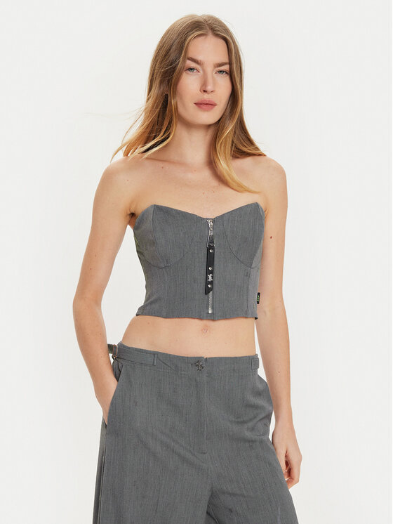 Топ slim fit 242AM2044 Twinset, серый
Топ slim fit 242AM2044 Twinset, серый