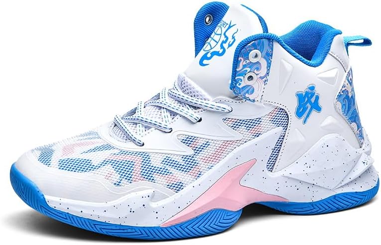 Кроссовки для баскетбола CJSPORX для мужчин и женщин, дышащие, противоскользящие, для улицы, модные, белый/синий
Кроссовки для баскетбола CJSPORX для мужчин и женщин, дышащие, противоскользящие, для улицы, модные, белый/синий