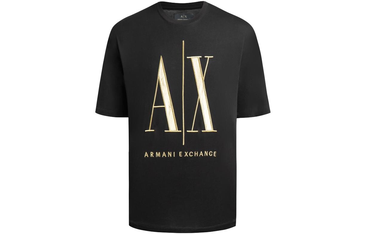 Футболка мужская ARMANI EXCHANGE с большим логотипом, черный/золотой
Футболка мужская ARMANI EXCHANGE с большим логотипом, черный/золотой