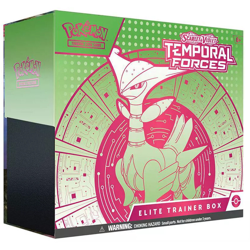 Карточная игра The Pokemon Company Int'l Pokemon TCG: Scarlet & Violet: Temporal Forces - Elite Trainer Box - Iron Leaves
Карточная игра The Pokemon Company Int'l Pokemon TCG: Scarlet & Violet: Temporal Forces - Elite Trainer Box - Iron Leaves