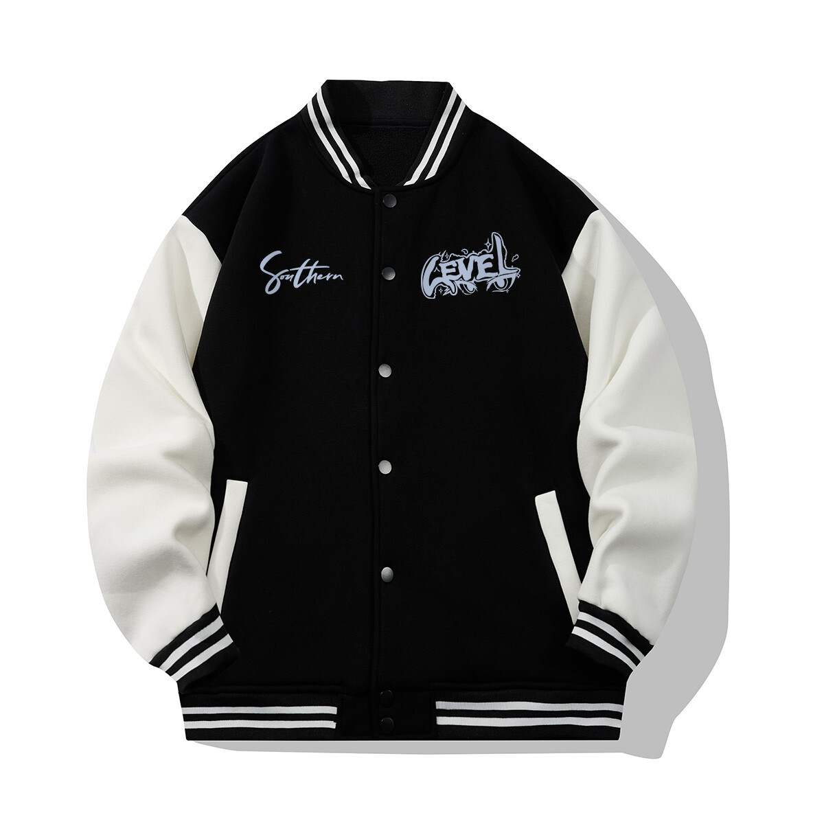 Бейсбольная куртка унисекс LEVEL, Белый
Бейсбольная куртка унисекс LEVEL, Белый
