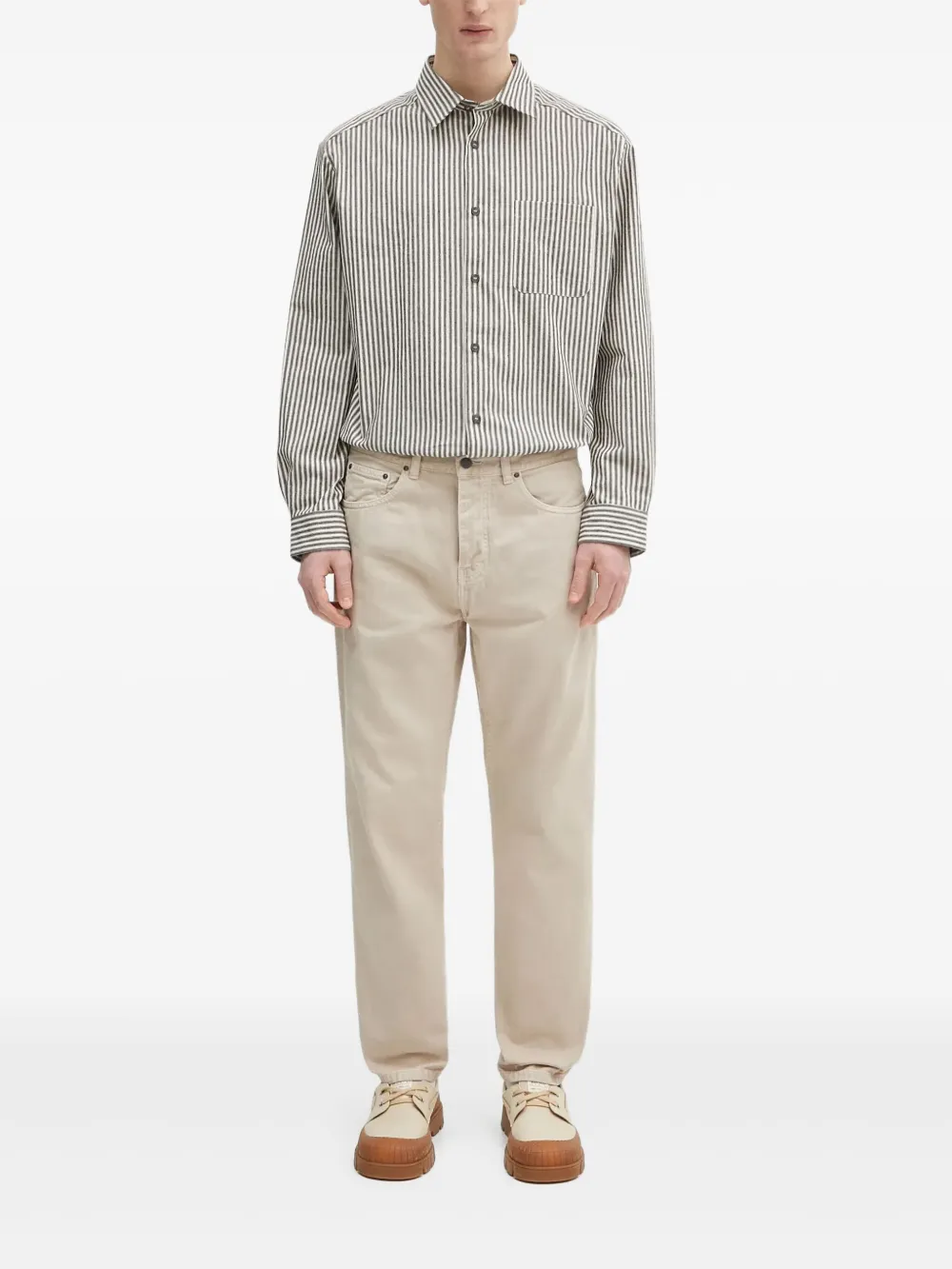 Рубашка в полоску с длинными рукавами A.P.C., серый
Рубашка в полоску с длинными рукавами A.P.C., серый