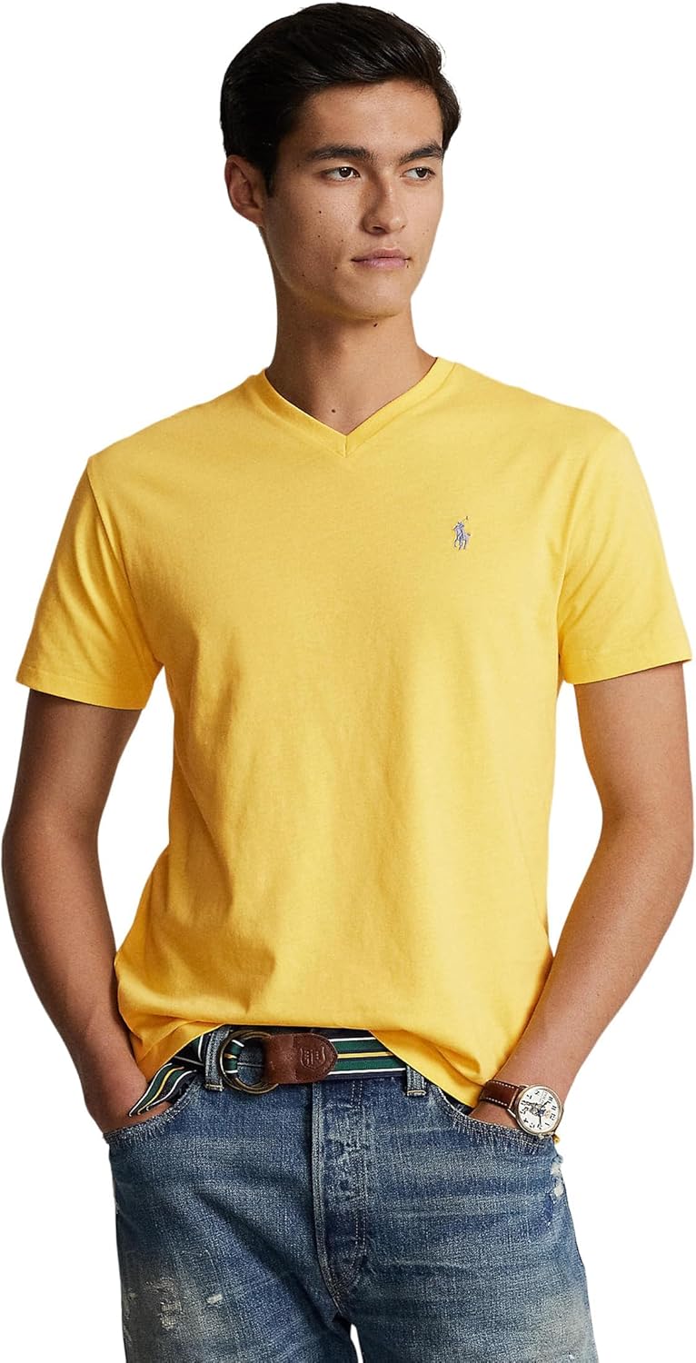 Мужская футболка POLO RALPH LAUREN классического кроя с V-образным вырезом, Yellow
Мужская футболка POLO RALPH LAUREN классического кроя с V-образным вырезом, Yellow