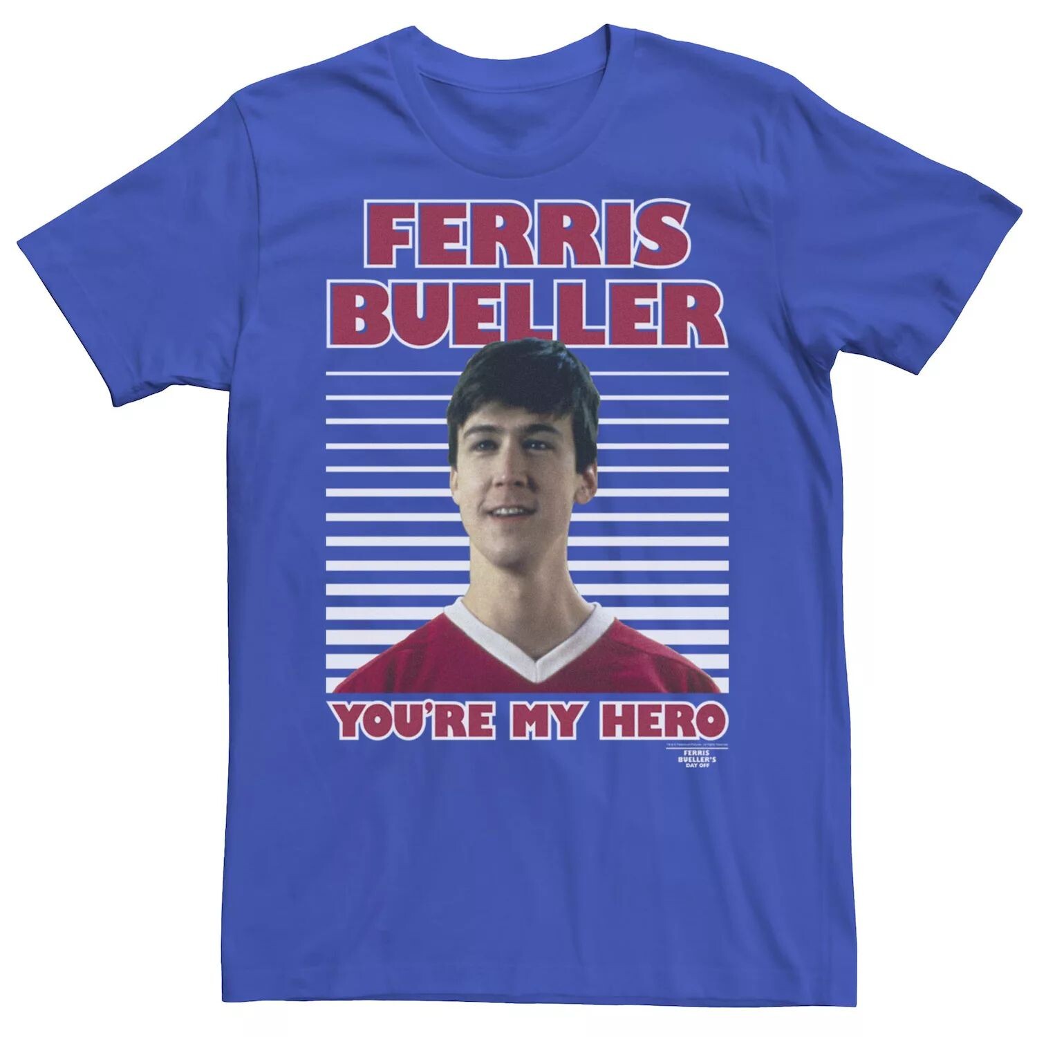 Мужская футболка Ferris Bueller's Day Off Cameron You're My Hero Licensed Character
Мужская футболка Ferris Bueller's Day Off Cameron You're My Hero Licensed Character