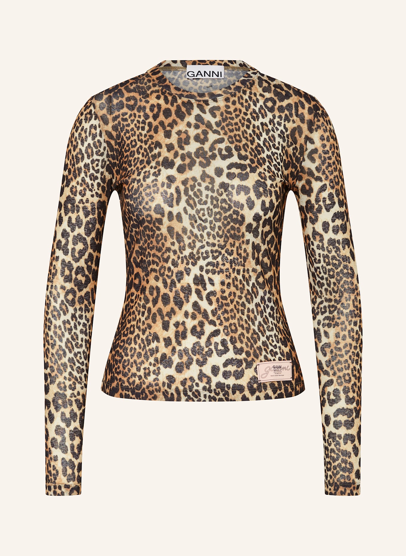 Сетчатая рубашка с длинными рукавами Ganni, мультиколор
Сетчатая рубашка с длинными рукавами Ganni, мультиколор