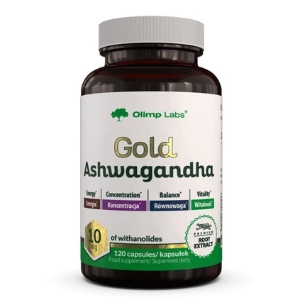 Пищевая добавка Gold Ashwagandha 120 капсул Olimp Labs
Пищевая добавка Gold Ashwagandha 120 капсул Olimp Labs