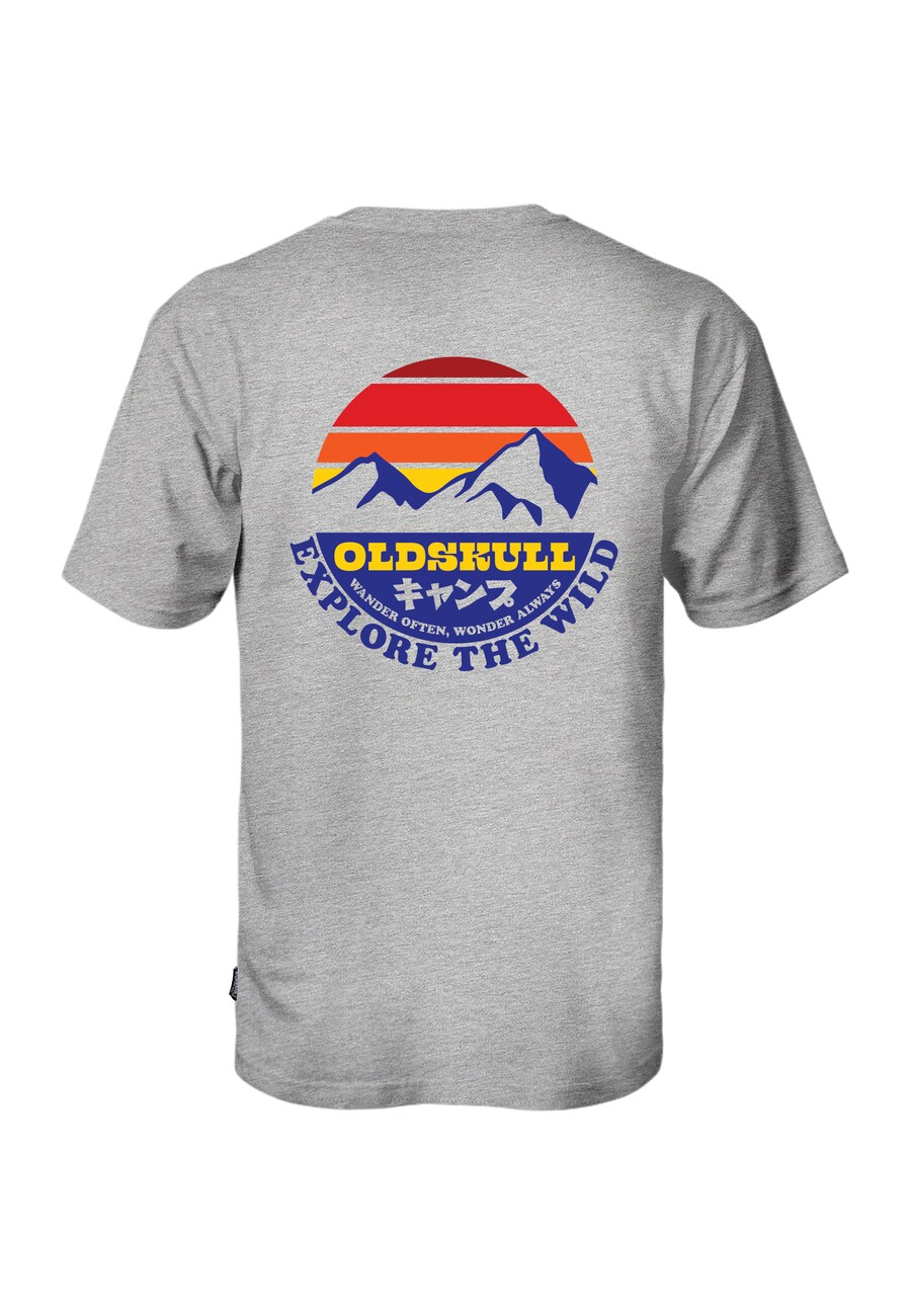 Рубашка Oldskull Wrldvibe Explore The Wild, серый 
Рубашка Oldskull Wrldvibe Explore The Wild, серый