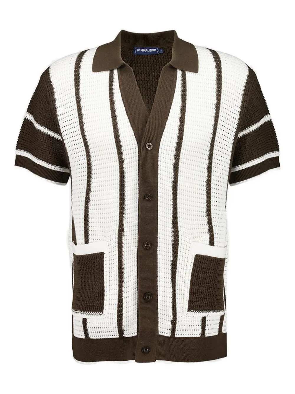 Полосатая трикотажная рубашка Frescobol Carioca, коричневый
Полосатая трикотажная рубашка Frescobol Carioca, коричневый