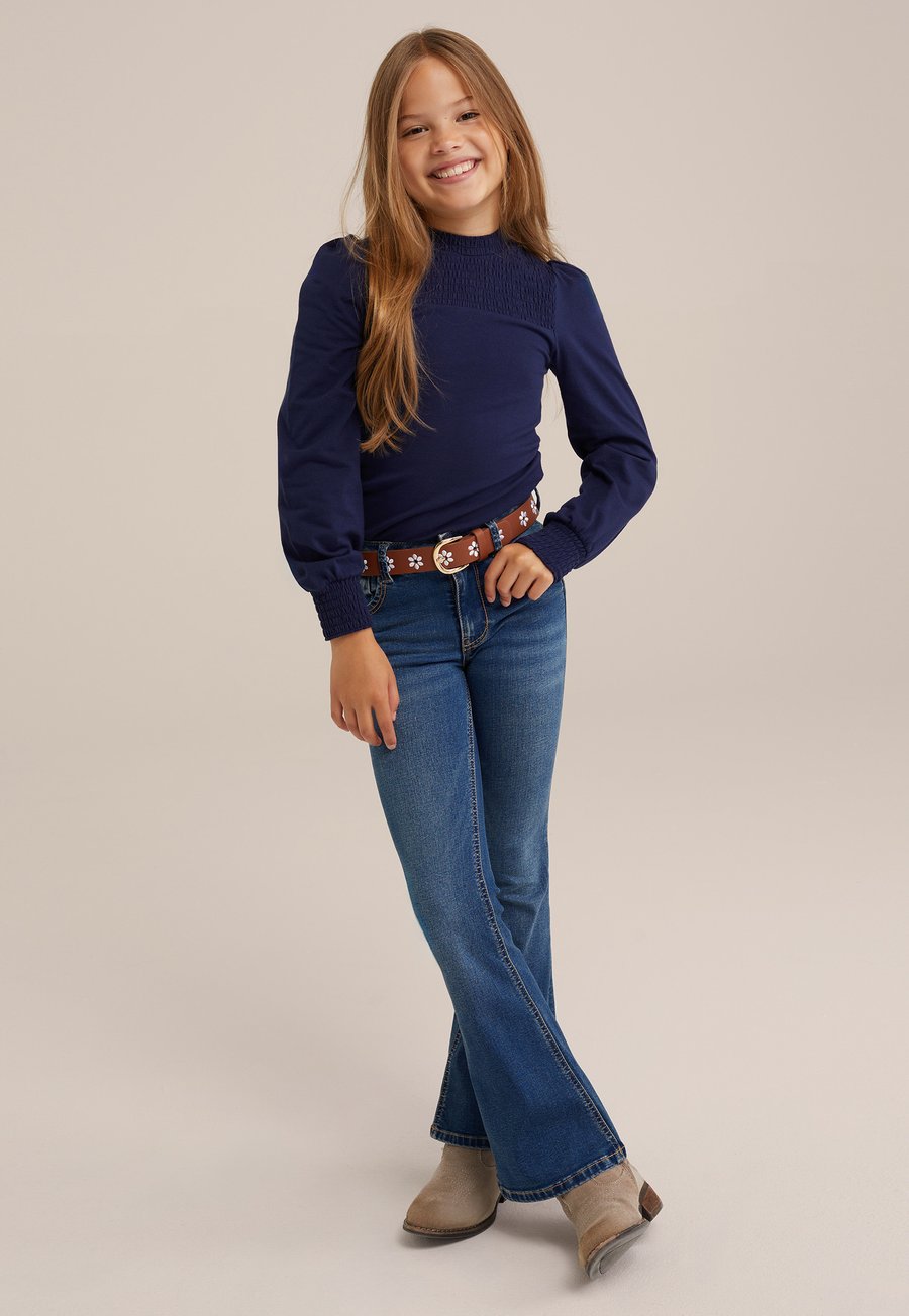 Топ WE Fashion Long sleeved top, Blue/Dark Blue
Топ WE Fashion Long sleeved top, Blue/Dark Blue