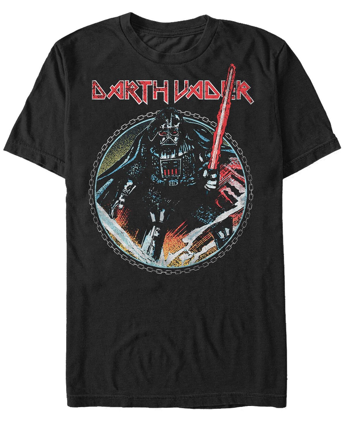 Мужская классическая футболка с короткими рукавами и металлической лентой «Звездные войны» Дарта Вейдера Fifth Sun
Мужская классическая футболка с короткими рукавами и металлической лентой «Звездные войны» Дарта Вейдера Fifth Sun