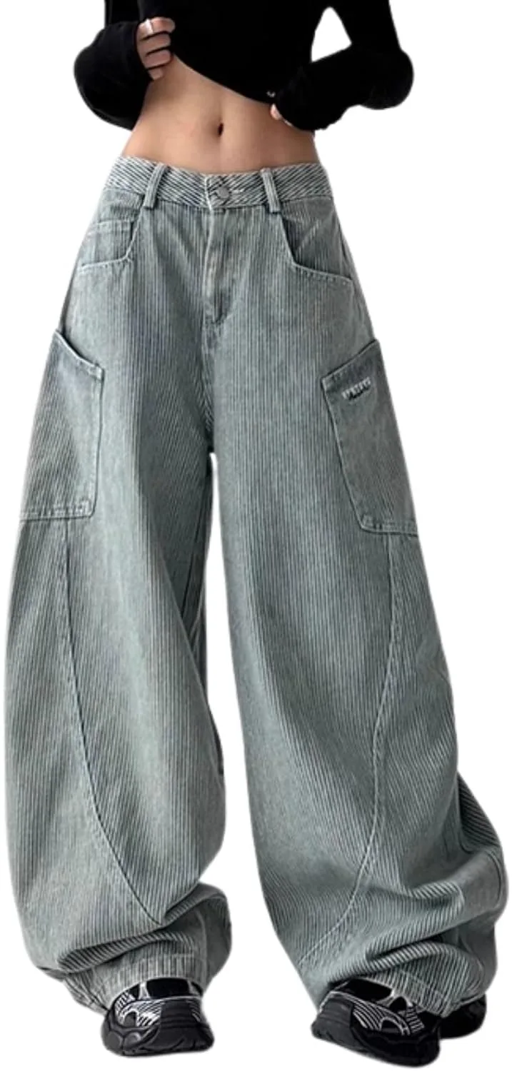 Багги бочки джинсы для женщин и мужчин с высокой посадкой и широкими штанинами Chmnigma
Багги бочки джинсы для женщин и мужчин с высокой посадкой и широкими штанинами Chmnigma