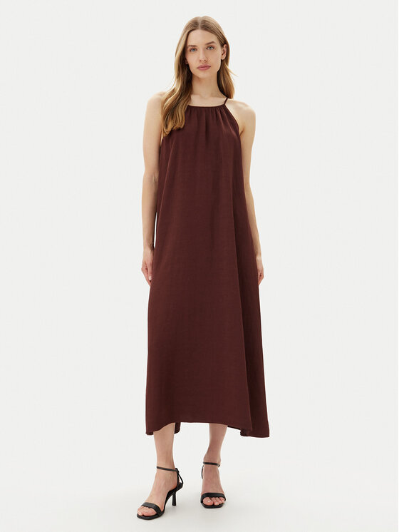 Летнее платье стандартный крой Abito TD0757 Vicolo, коричневый 
Летнее платье стандартный крой Abito TD0757 Vicolo, коричневый