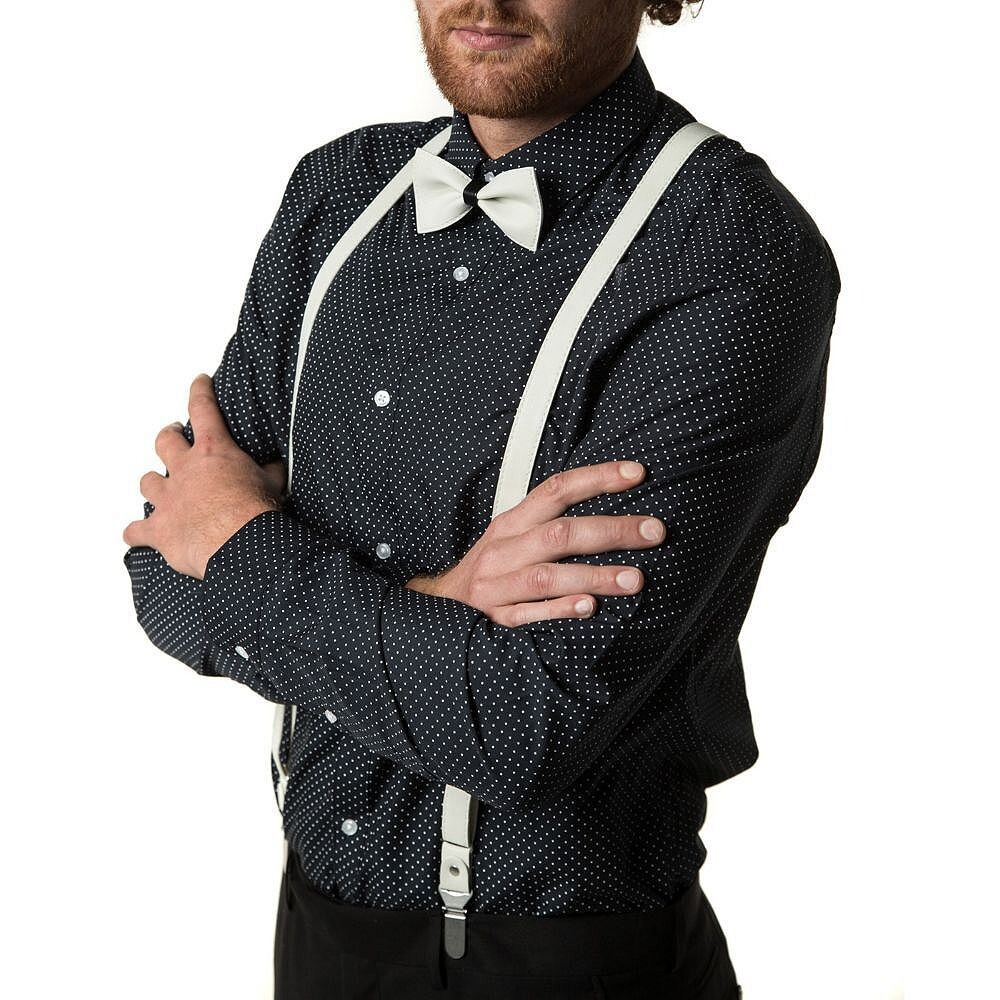 Замшевые подтяжки с Y-образной спинкой и галстуком-бабочкой Mio Marino, цвет Suede Cream
Замшевые подтяжки с Y-образной спинкой и галстуком-бабочкой Mio Marino, цвет Suede Cream