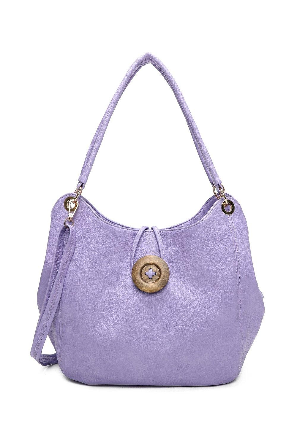 Сумка на плечо из искусственной кожи с тремя отделениями Hava Button Design Fontanella Fashion, фиолетовый
Сумка на плечо из искусственной кожи с тремя отделениями Hava Button Design Fontanella Fashion, фиолетовый