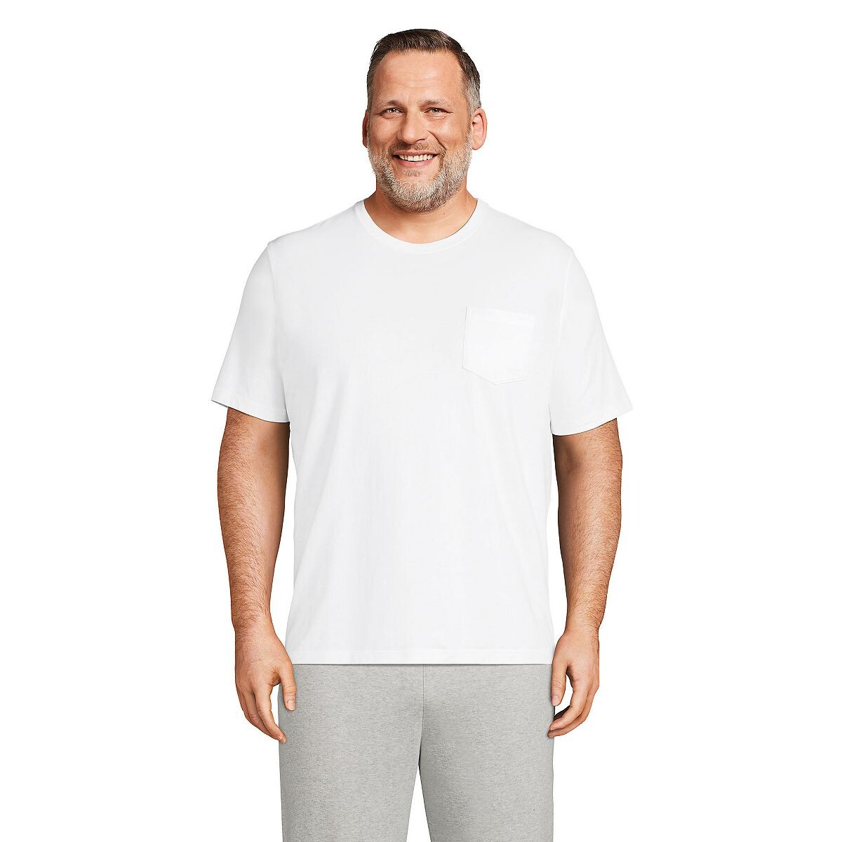 Мужская футболка Big and Tall Super-T с коротким рукавом и карманом Lands' End
Мужская футболка Big and Tall Super-T с коротким рукавом и карманом Lands' End