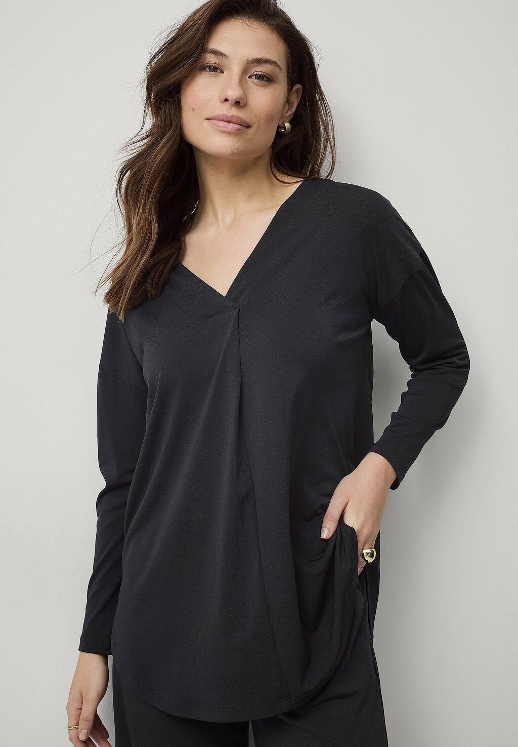 Туника Ellos Collection, черный 
Туника Ellos Collection, черный