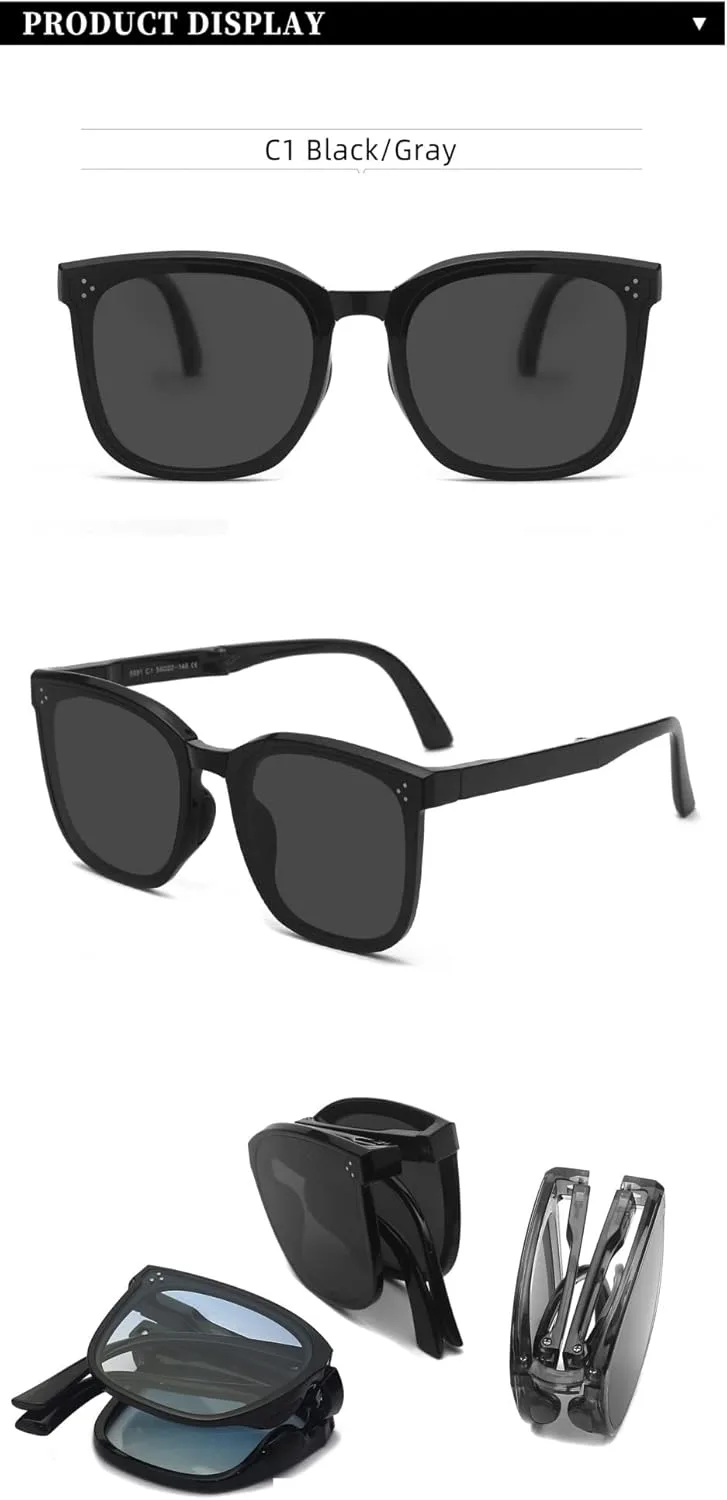 Модные складные поляризованные солнцезащитные очки для мужчин и женщин, портативные, для отдыха на природе, вождения (Цвет: C, Размер: Средний) MTZJH, One Color
Модные складные поляризованные солнцезащитные очки для мужчин и женщин, портативные, для отдыха на природе, вождения (Цвет: C, Размер: Средний) MTZJH, One Color