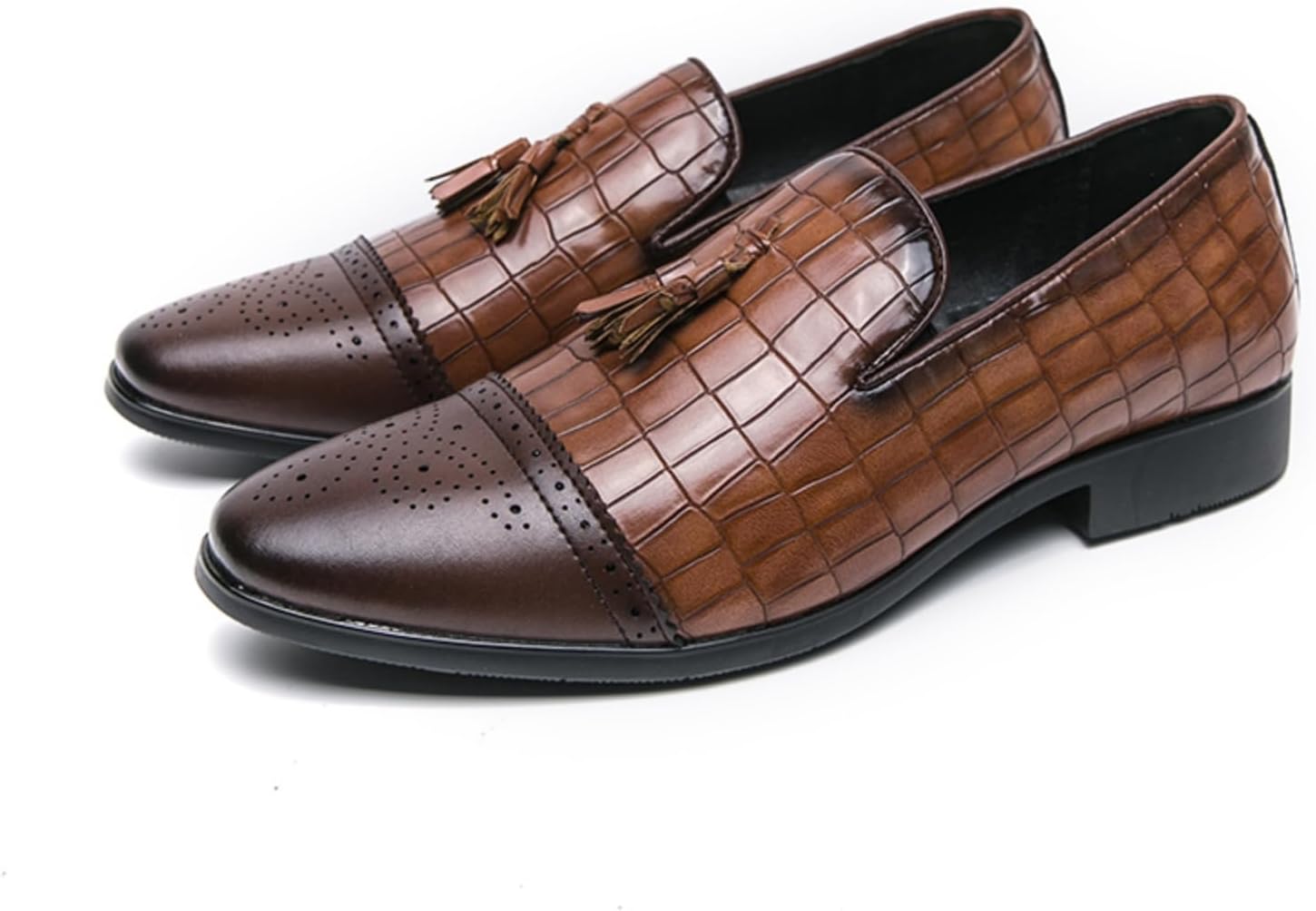 Мужские оксфорды с кисточками, верх из кожи высокого класса, без шнурков, подошва из противоскользящей резины, идеально подходят для свадьбы, вечера и работы Aokisx, коричневый
Мужские оксфорды с кисточками, верх из кожи высокого класса, без шнурков, подошва из противоскользящей резины, идеально подходят для свадьбы, вечера и работы Aokisx, коричневый