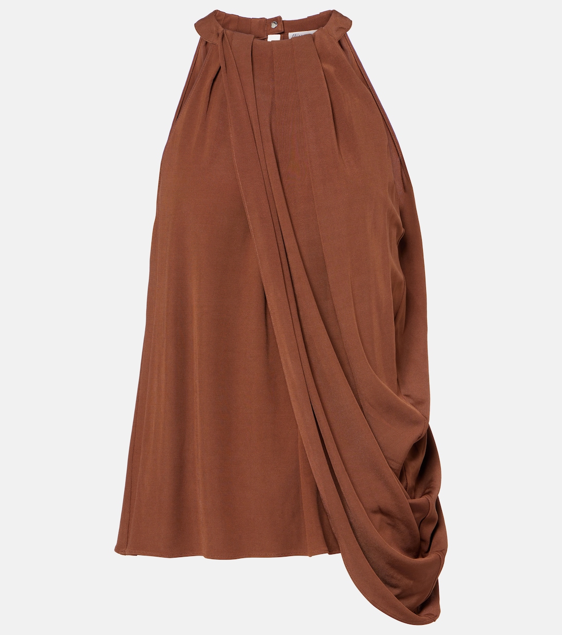 Топ из крепа с драпировкой и халтерне JW Anderson, Chestnut
Топ из крепа с драпировкой и халтерне JW Anderson, Chestnut
