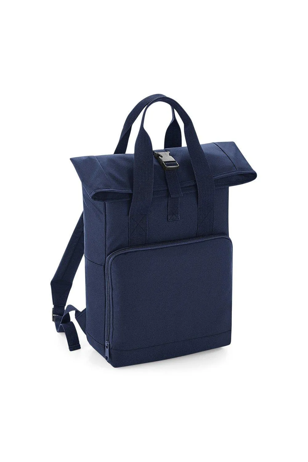 Рюкзак с двумя ручками и складной крышкой Bagbase, темно-синий
Рюкзак с двумя ручками и складной крышкой Bagbase, темно-синий