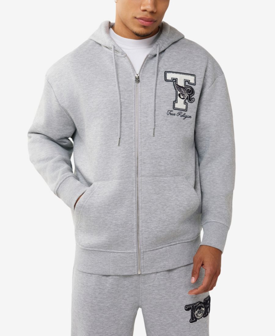 Мужская толстовка на молнии с символикой World Tour Champs True Religion, Heather Gray
Мужская толстовка на молнии с символикой World Tour Champs True Religion, Heather Gray