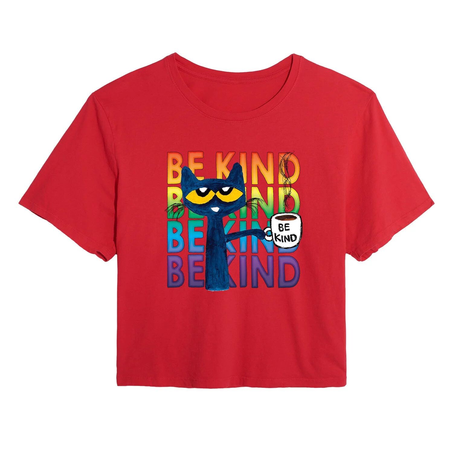 Укороченная футболка с рисунком Pete The Cat Be Kind для юниоров Licensed Character, красный
Укороченная футболка с рисунком Pete The Cat Be Kind для юниоров Licensed Character, красный