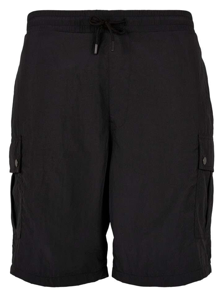 Тканевые шорты Urban Classics, черный 
Тканевые шорты Urban Classics, черный