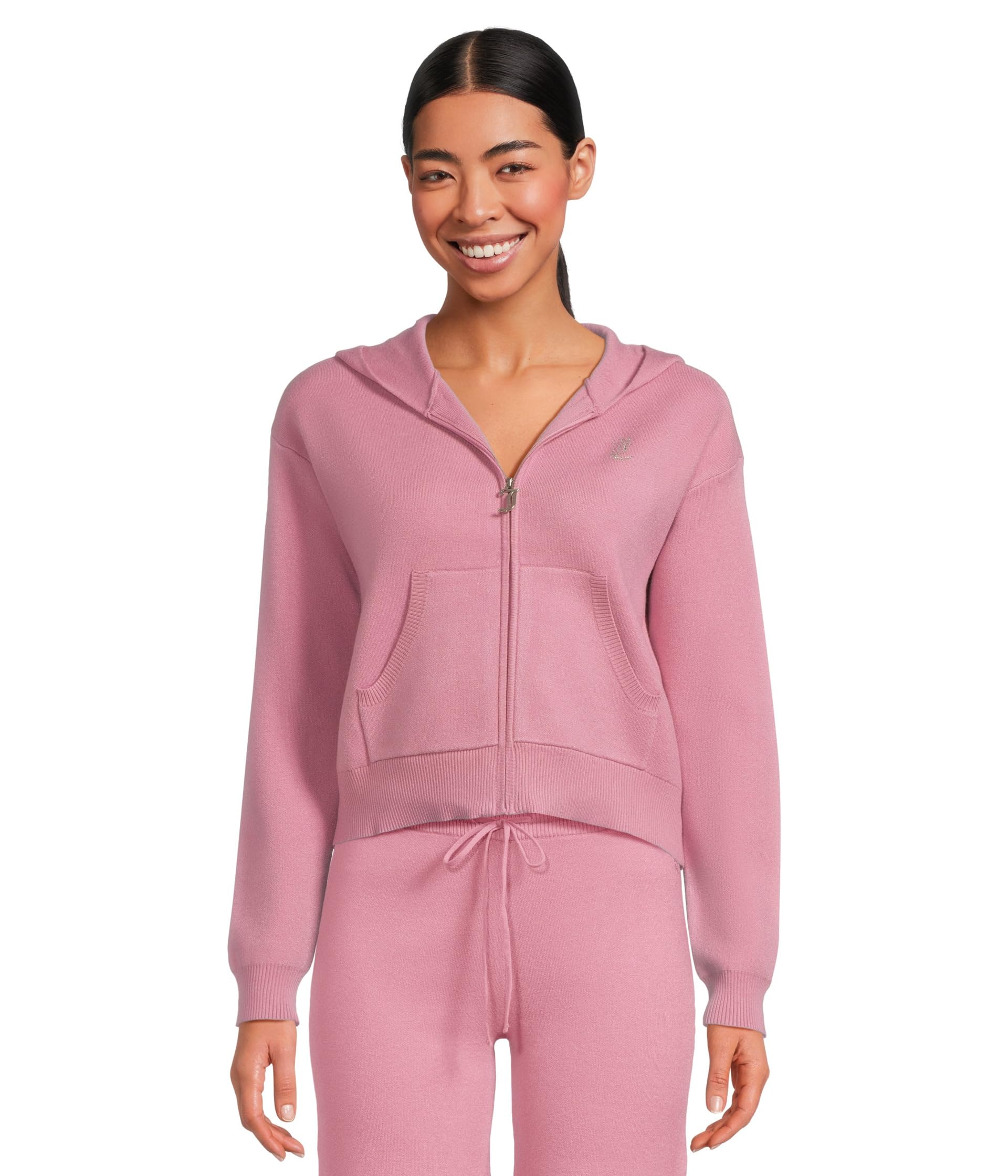 Толстовка Juicy Couture Sweater Track Jacket, цвет Rose 
Толстовка Juicy Couture Sweater Track Jacket, цвет Rose