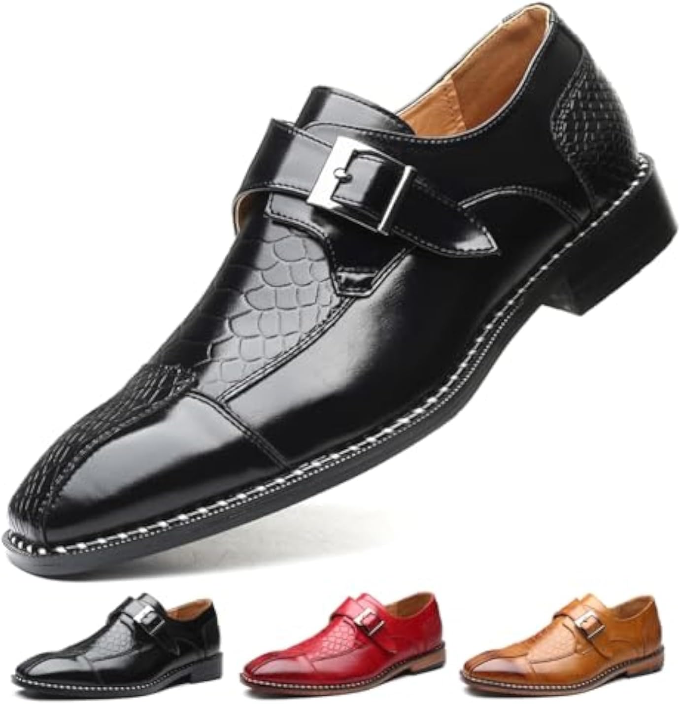 Мужские лоферы с одной пряжкой, с закрытым носком, слипоны, удобные, модные, для бизнеса, свадеб, из кожаной обуви Lossarye, черный
Мужские лоферы с одной пряжкой, с закрытым носком, слипоны, удобные, модные, для бизнеса, свадеб, из кожаной обуви Lossarye, черный