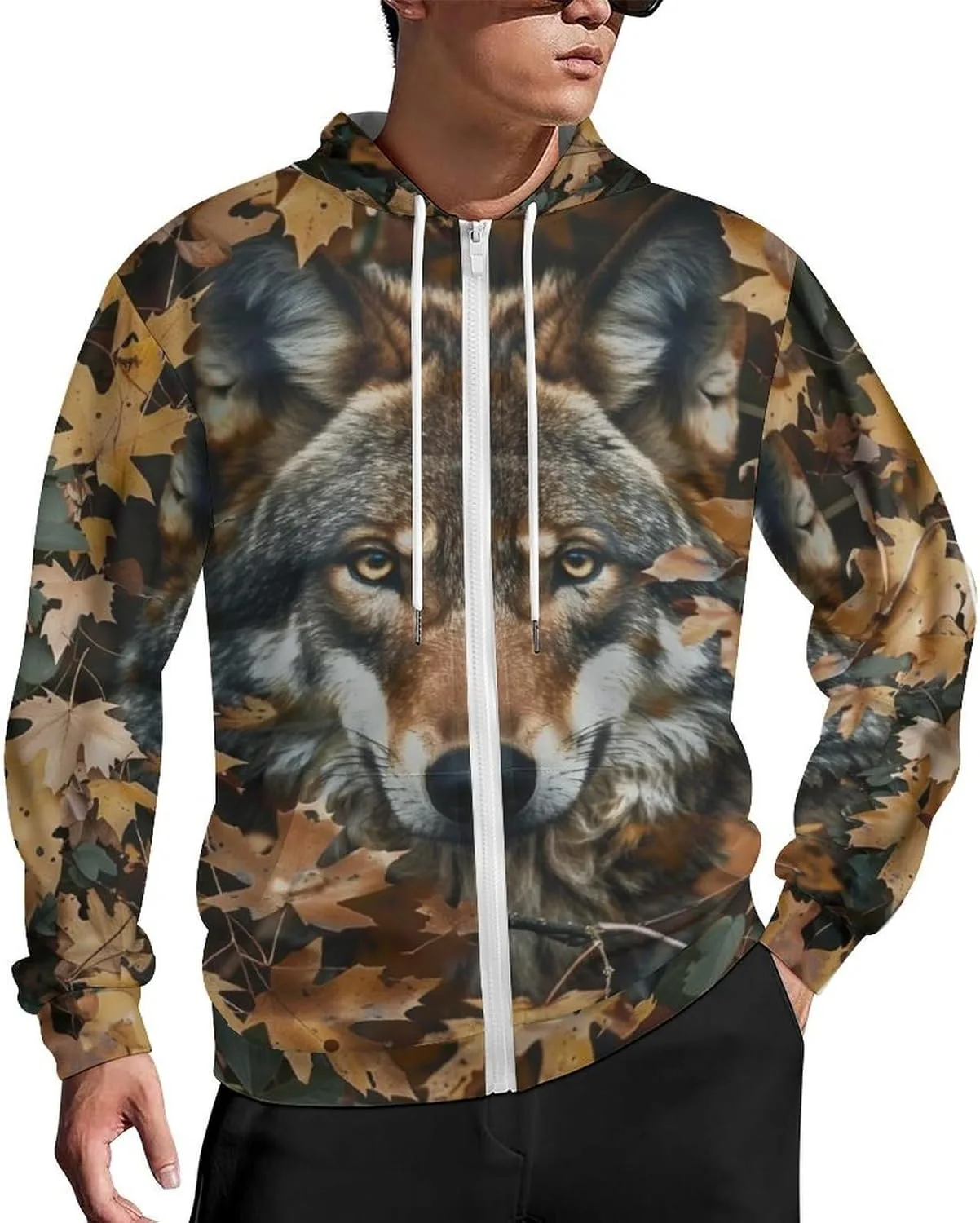Толстовка с капюшоном и молнией 3D Wolf Print Camo для мужчин Snbidmk
Толстовка с капюшоном и молнией 3D Wolf Print Camo для мужчин Snbidmk