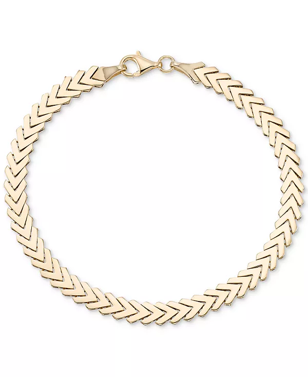 Браслет-Цепочка с полированным шевронным звеном из 10-каратного золота Macy'S, yellow
Браслет-Цепочка с полированным шевронным звеном из 10-каратного золота Macy'S, yellow