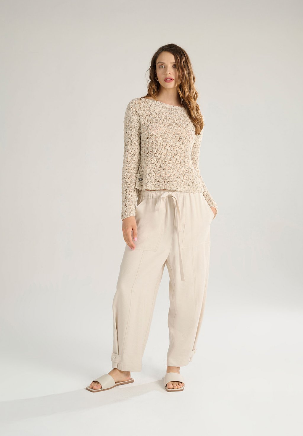 Брюки WITH DRAWSTRING Manila Grace, белый
Брюки WITH DRAWSTRING Manila Grace, белый