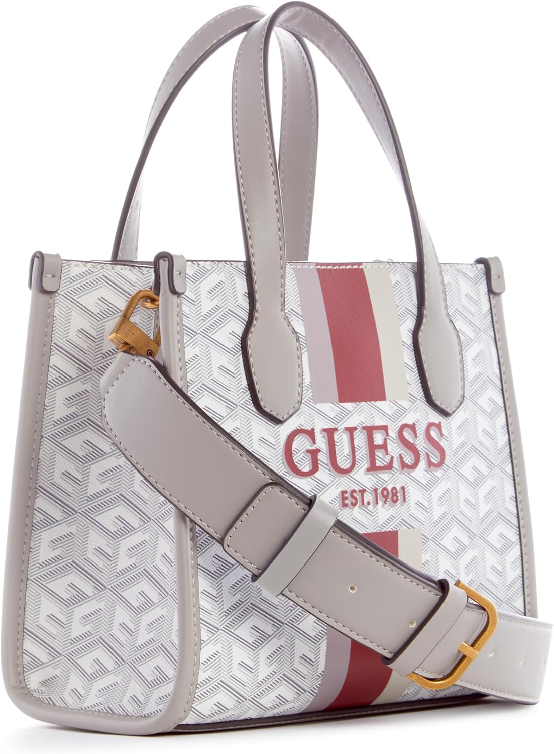 GUESS женская сумка Silvana 2 Cmprtmnt Mini Tote, Stone Logo
GUESS женская сумка Silvana 2 Cmprtmnt Mini Tote, Stone Logo