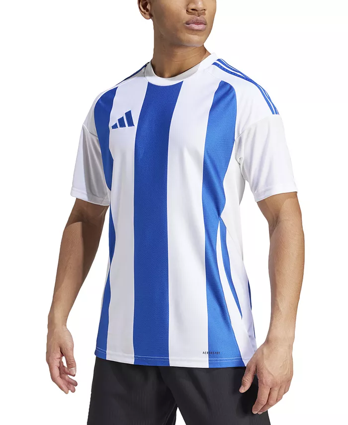 Мужская футболка с полосатым логотипом adidas, белый
Мужская футболка с полосатым логотипом adidas, белый