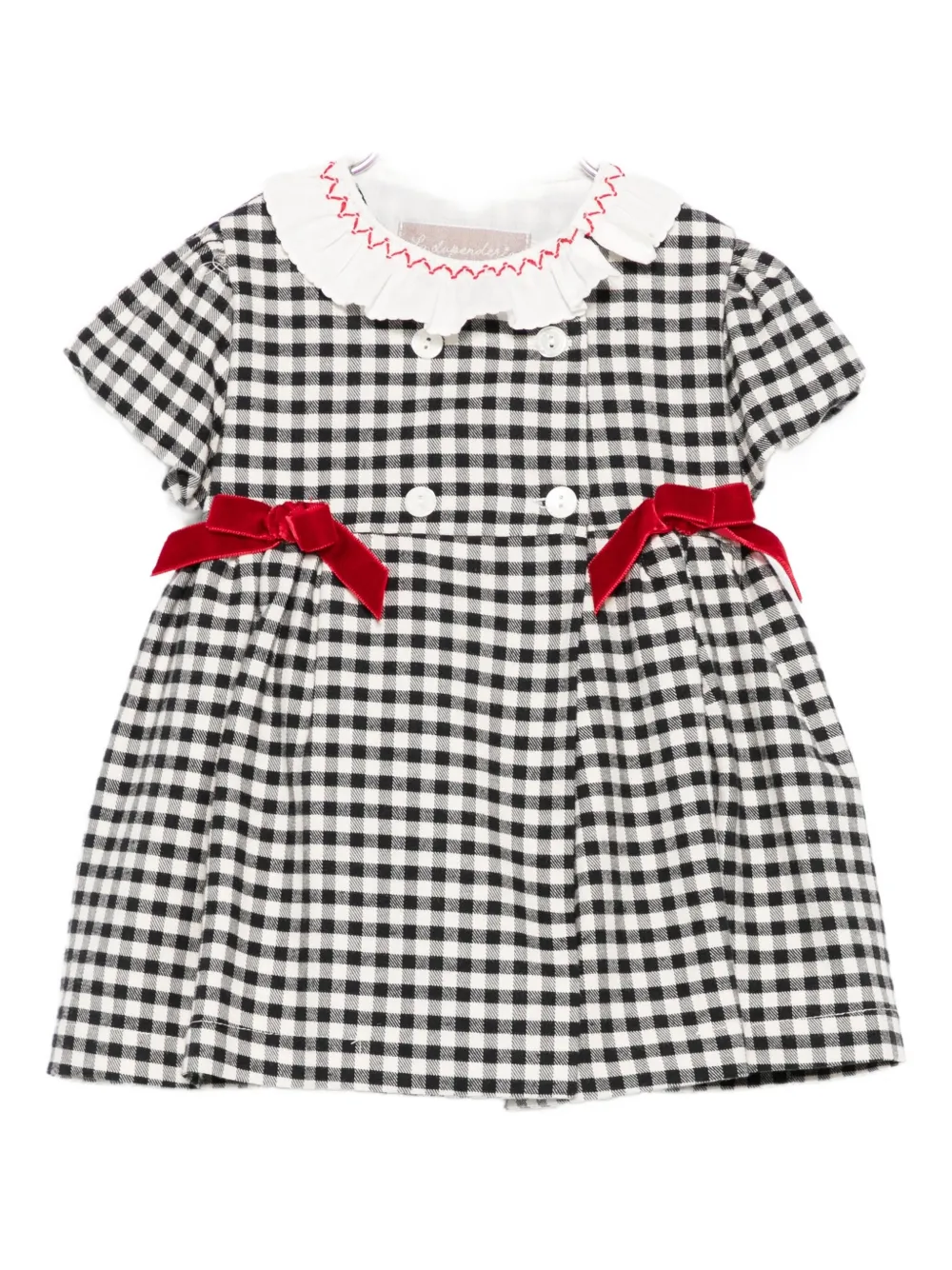 Платье с лентой в клетку гингем La Stupenderia, черный
Платье с лентой в клетку гингем La Stupenderia, черный
