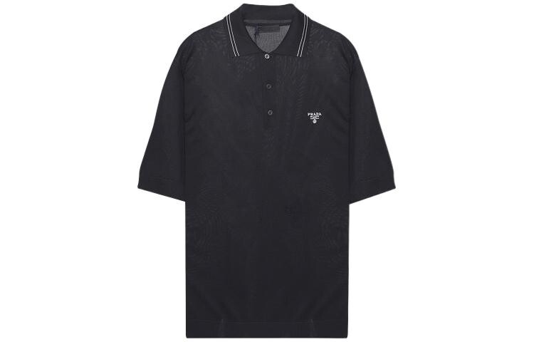 Рубашка-поло мужская Prada на трех пуговицах, черный
Рубашка-поло мужская Prada на трех пуговицах, черный